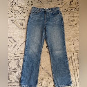 Reformation Cynthia High Rise Straight Jeans 27 - Like New